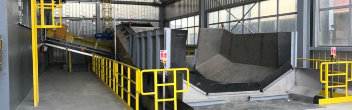 Stacja rozładunku materiałów sypkich