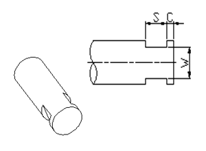 Zafrezowania do krążników - typ 1