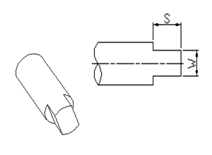 Zafrezowania do krążników - typ 2